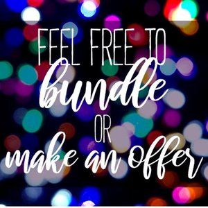 Feel free to bundle items or make me an offer